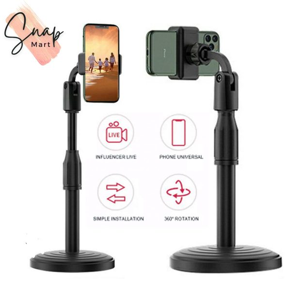 Multifunction Mobile Tripod Stand Mini Tripod Stand Mobile Holder Adjustable Height & Angle Phone Holder