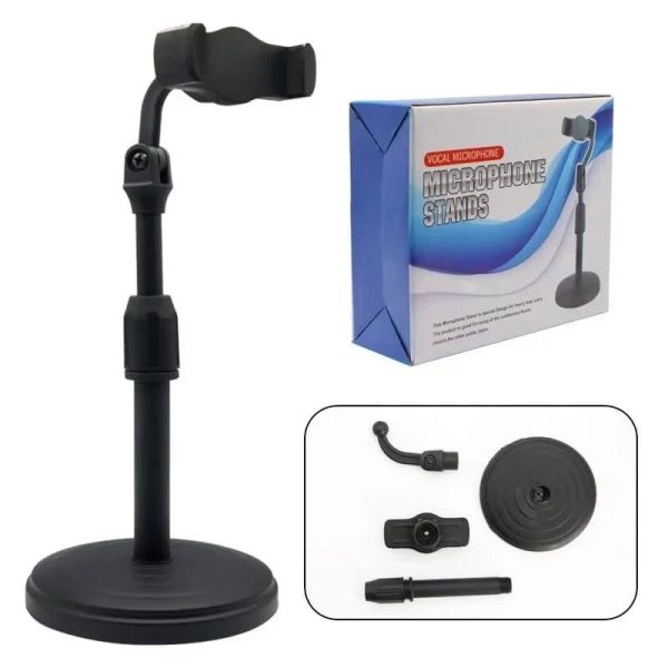 Multifunction Mobile Tripod Stand Mini Tripod Stand Mobile Holder Adjustable Height & Angle Phone Holder